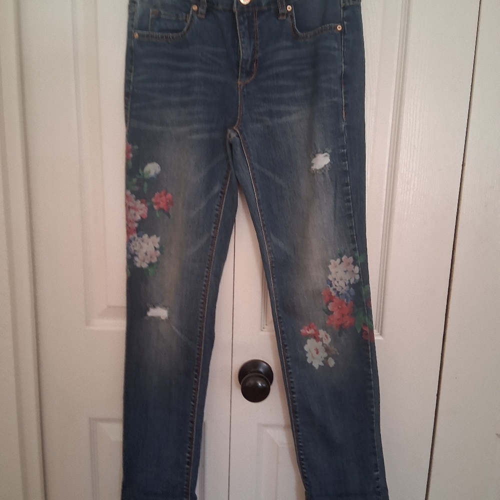 Floral Embroidered Women's Jeans
